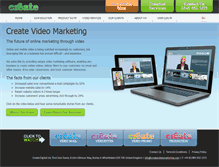 Tablet Screenshot of createvideomarketing.com